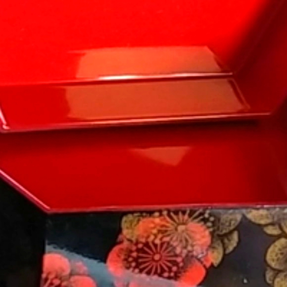 🥀 Beautiful Asian Lacquered Melamine Stacking Storage Boxes (3 Set) - Picture 6 of 10